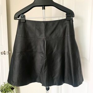 DKNYC Leather Skirt